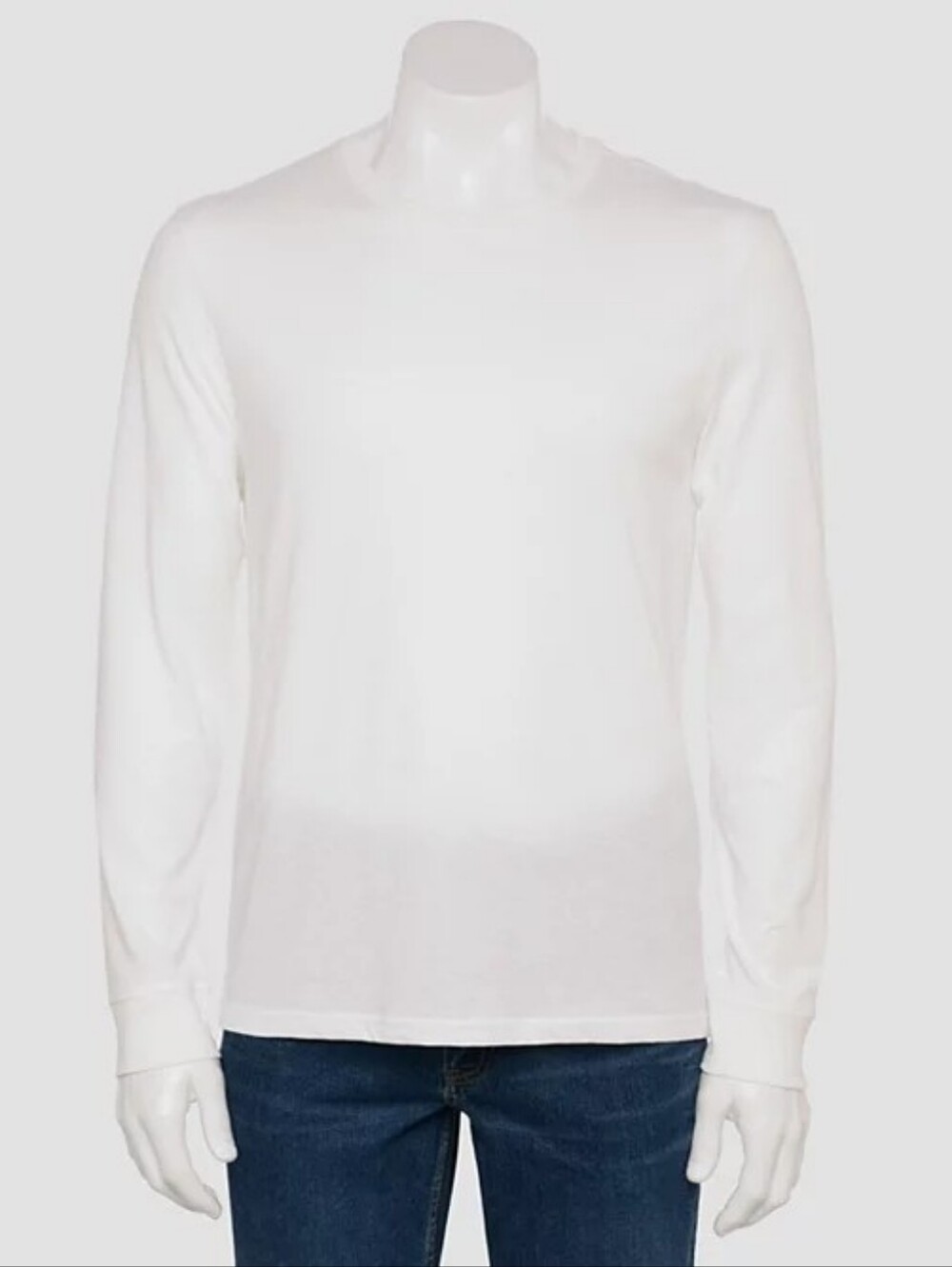 Mens Supersoft Long Sleeve Crewneck Tee - Size 2XL White 🆕 Sonoma 🔥